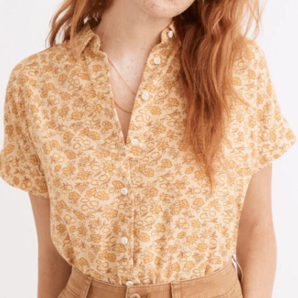 Madewell Hilltop Shirt in Piccola Floral Oversized Boxy Fit Size XS - Picture 5 of 5